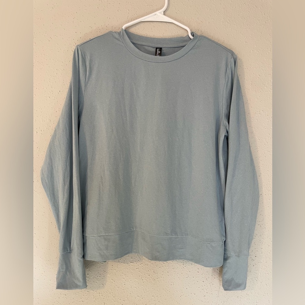 Lukka Lux Light Blue Long Sleeve Shirt Size S Comfortable and Elegant